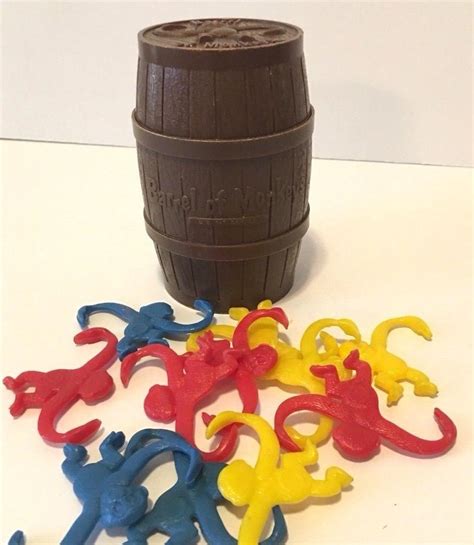 Vintage 1966 Barrel Of Monkeys With 11 Monkeys Included 1914075750