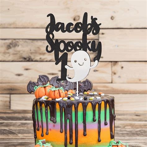 The Spooky One Cake Topper Halloween Cake Topper Custom Etsy