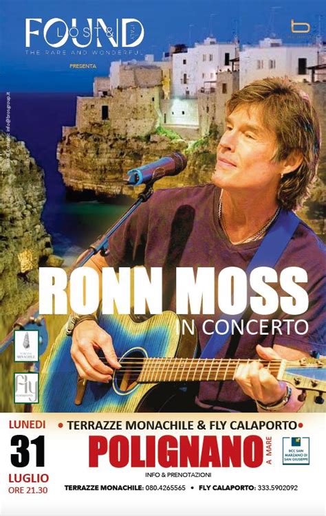 Ronn Moss Concert Update RONN MOSS