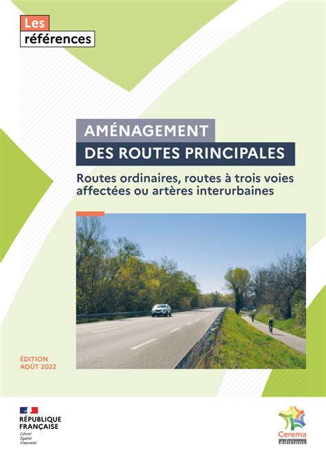 Am Nagement Des Routes Principales Arp Publications Du Cerema