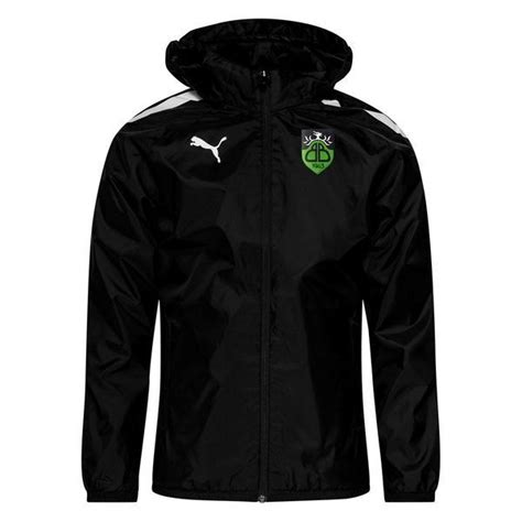 Puma Jacke Teamliga All Weather Schwarz Wei Unisportstore De