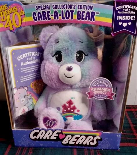 Care Bears Care A Lot Bear Th Anniversary Sparkle Collectors Edition