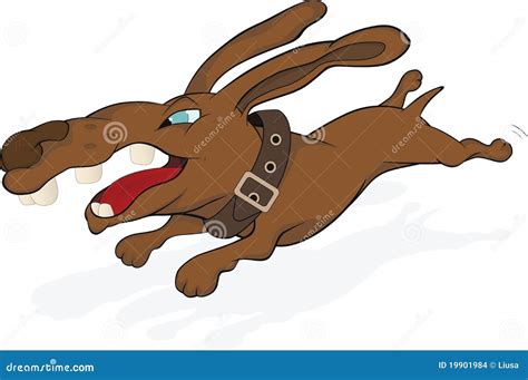 Running dog.Cartoon stock vector. Illustration of mixed - 19901984