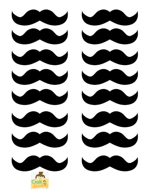 mustache template | Printables | Pinterest | Mustache template, Diy ...