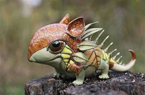 Причудливые животные из холодного фарфора | Animal sculptures, Fantasy ...