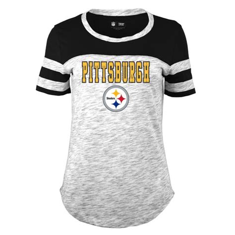 Pittsburgh Steelers Women S New Era Space Dye Short Sleeve T Shirt