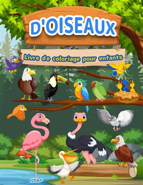 Buy Livre De Coloriage Doiseaux Pour Les Enfants Livre Doiseaux