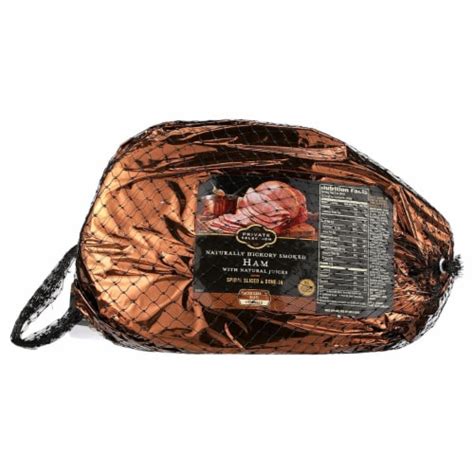 Private Selection Natural Hickory Smoked Ham 1 Ct Kroger