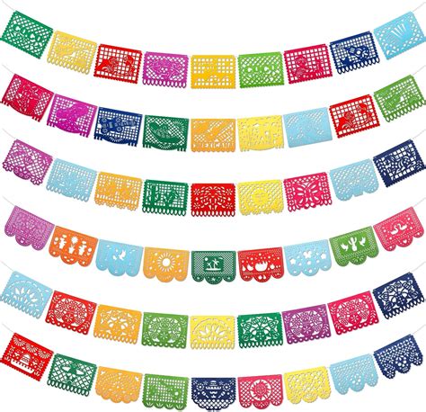 Amazon Qpout 6 Mexican Fiesta Party Decorations Banners Felt