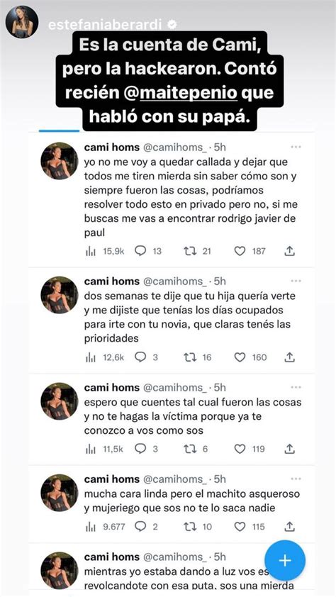 La Verdad De Los Tuits De Camila Homs Contra Tini Stoessel