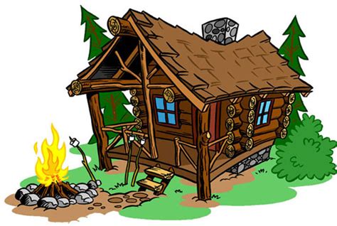 Log Cabin Cartoon | Free download on ClipArtMag