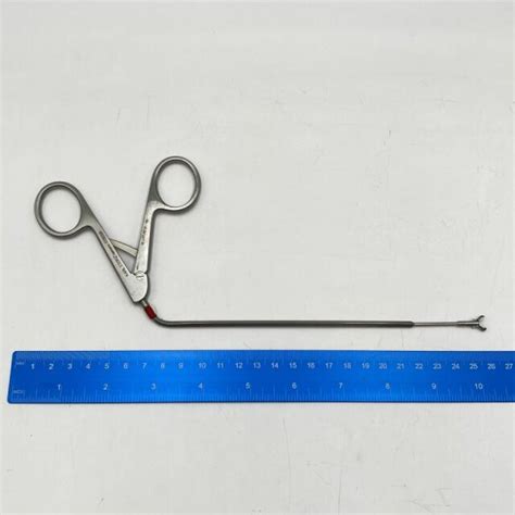 Used Karl Storz 723029 Biopsy Grasping Forceps Cupped Jaw Vertical Opening 18cm Wl