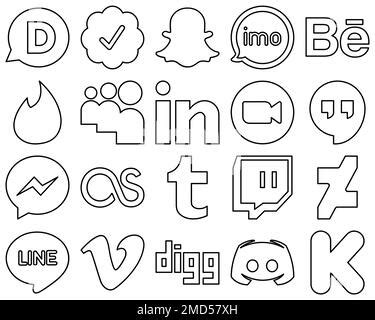 Vers Til Black Outline Iconos De Redes Sociales Como Behance Reddit