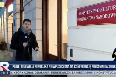 Sakiewicz zgłosił do prokuratury że TV Republika nie mogła wejść na