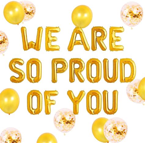 Jevenis We Are So Proud Of You Balloon Graduation Banner