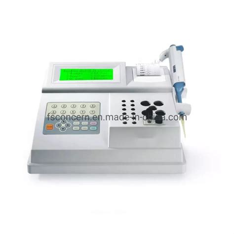 Veterinary Hospital Portable Semi Auto Blood Analyzer Double Channels