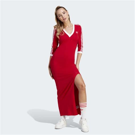 Til Kvinder Adidas Originals Adicolor Classics Stripes Maxi Kjole