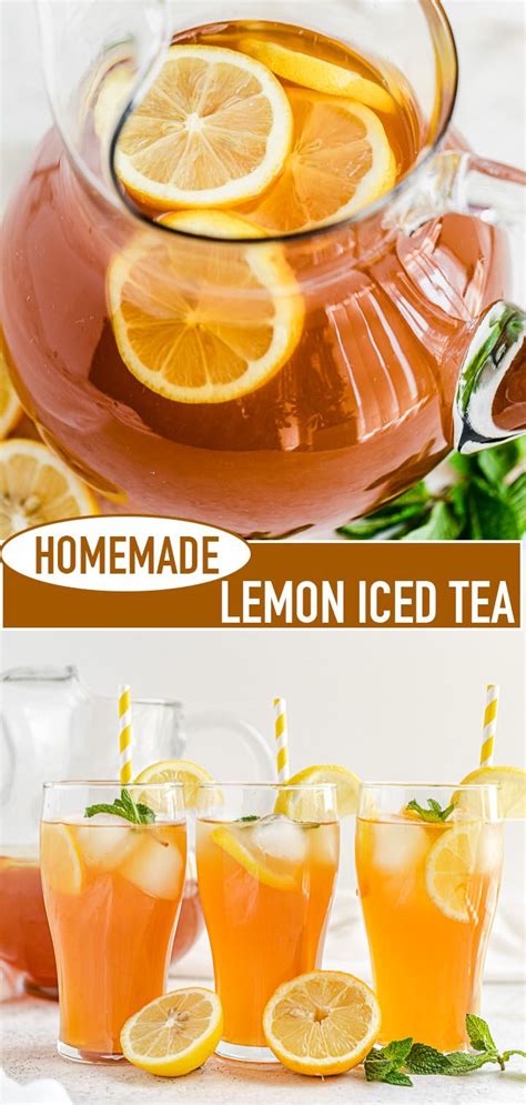 Homemade Lemon Iced Tea Artofit