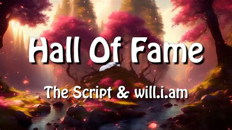 The Script Hall Of Fame Lyrics Ft Will I Am YouTube