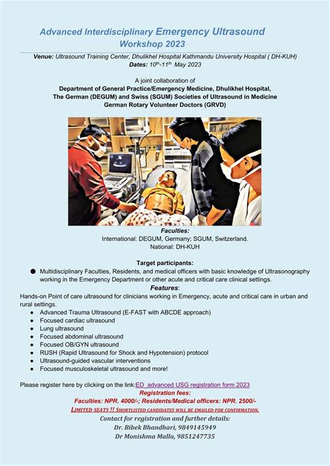 Advanced Interdisciplinary Emergency Ultrasound Workshop 2023 Dhulikhel Hospital