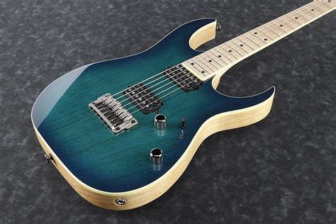 Ibanez Rg652 Ahmfx Ngb Rg Prestige Fixed Bridge Nebula Green Burst L