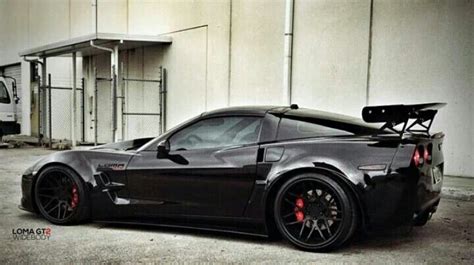 Corvette ZR1 triple black with custom spoiler Go Rider, Wide Body Kits ...