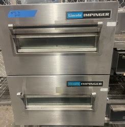 Used Lincoln Impinger Double Gas Pizza Conveyor Oven