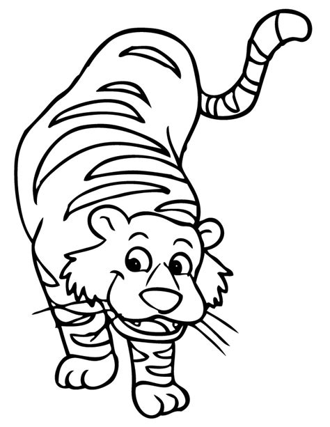 Tiger Coloring Pages For Kids Printable