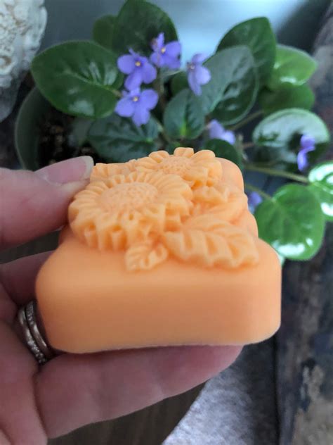 Sunflower Fields Goats Milk Soap Pure Essential Oils Lemon Orange Handmade Soaps Luxury Soaps