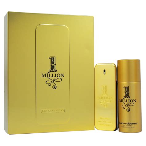 Paco Rabanne 1 Million By Paco Rabanne For Men 2 Pc T Set 34oz Edt Spray 51oz