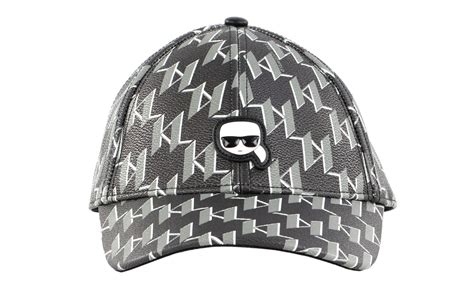 Karl Lagerfeld Cap K Ikonik Cc Monogram Cap Black Multi Buy Bags