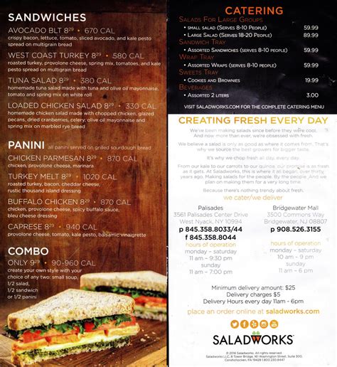 Whereisthemenu.net | Saladworks - Multiple Locations