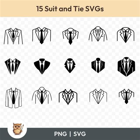 Suit And Tie SVG Bundle Suit And Tie Clipart 15 Suit And Tie Cut