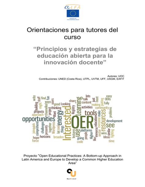 Orientaciones Para Tutores Del Curso