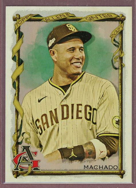 2023 Topps Allen And Ginter Hot Box Silver Portrait 49 Manny Machado