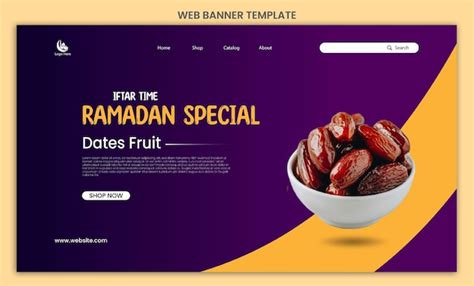 Una página web con un fondo morado y naranja que dice ramadán especial