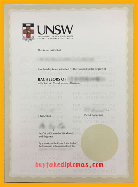 Fake University Of New South Wales Diploma Buy Fake Diplomas High