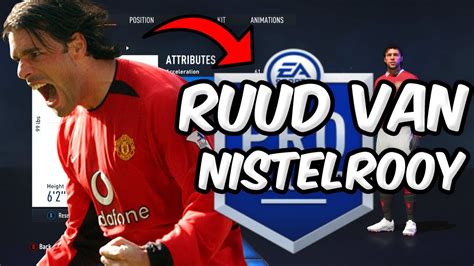 Fifa 23 Virtual Pro Lookalike Tutorial Ruud Van Nistelrooy Youtube