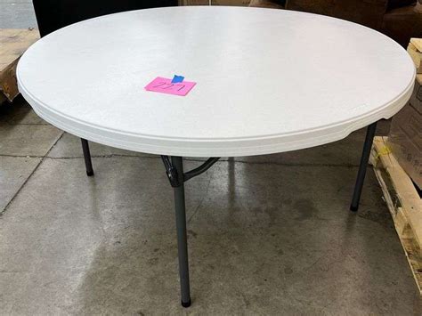 Lifetime 60 Round Folding Table White Earls Auction Company