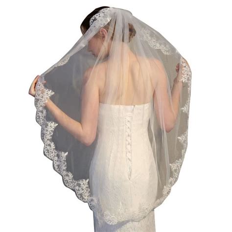 Cm Voile De Mariage Court Voile De F Te De Mariage Niveau Avec