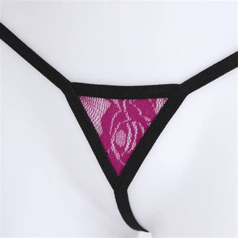 Women See Through Lace Micro Bikini Extreme Thong Gstring Low Waist Tanga T Back EBay