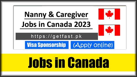 Nanny Caregiver Jobs In Canada With Visa Sponsorship Apply Online