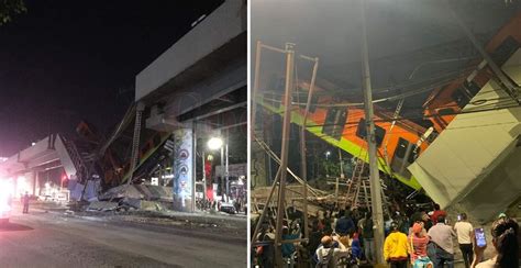 Video Impactante Colapsa Estructura Y Metro Se Desploma En Cdmx