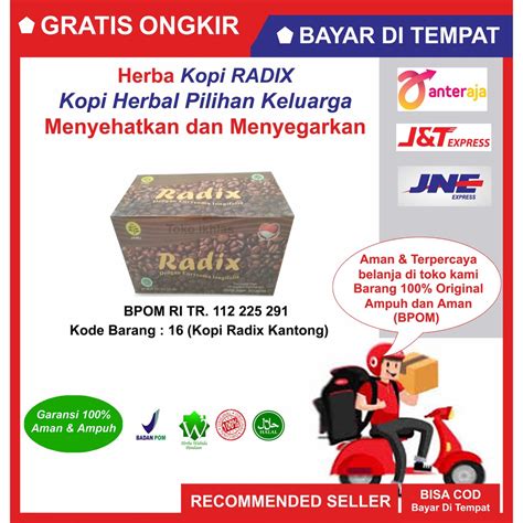 Jual RADIX Kopi HERBAL Kopi Radix MINUMAN Untuk Kesehatan Dan Gairah