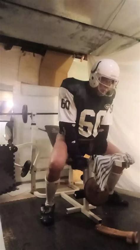 Football Guy In Jock Strap Lifts Weights American Gay Bear Porn XHamster