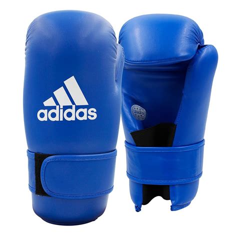 Luvas Kickboxing Adidas De Semi Contato Blue WAKO Approved AdiWAKOG3