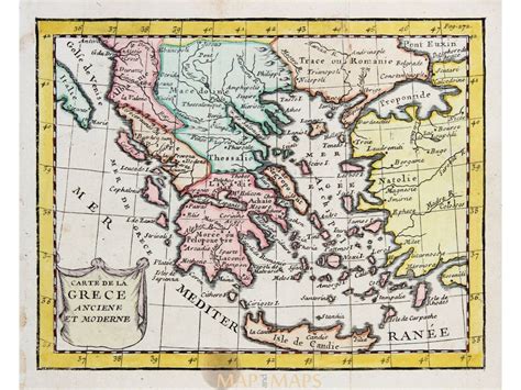 greece carte de la grece antique map  buffier  mapandmapscom