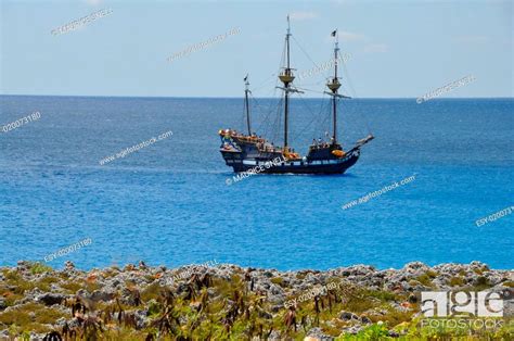 Pirate Ship in the Caribbean, Stock Photo, Picture And Low Budget ...