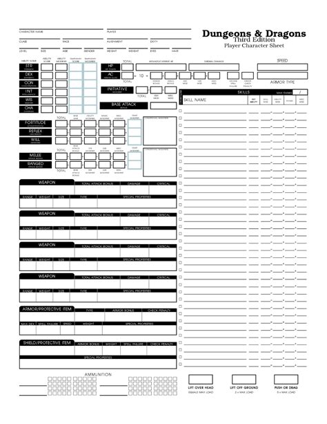 Dandd 5th Edition Character Sheet Pdf