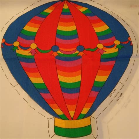 Hot Air Balloon Panel Baby Quilt Etsy